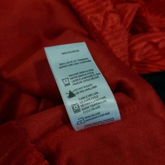 Vanity Fair Velvet Nightgown Womens One Size Short Sleeve Dolman Long Kaftan Red - Picture 11 of 11